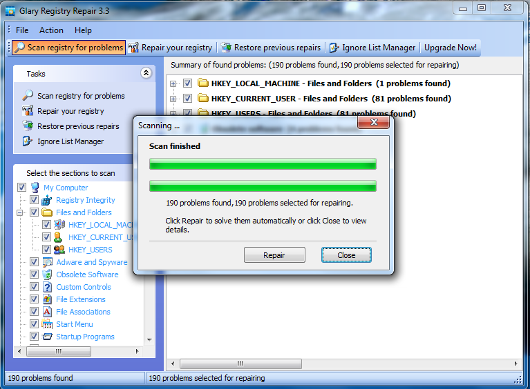 software to fix registry errors windows 10