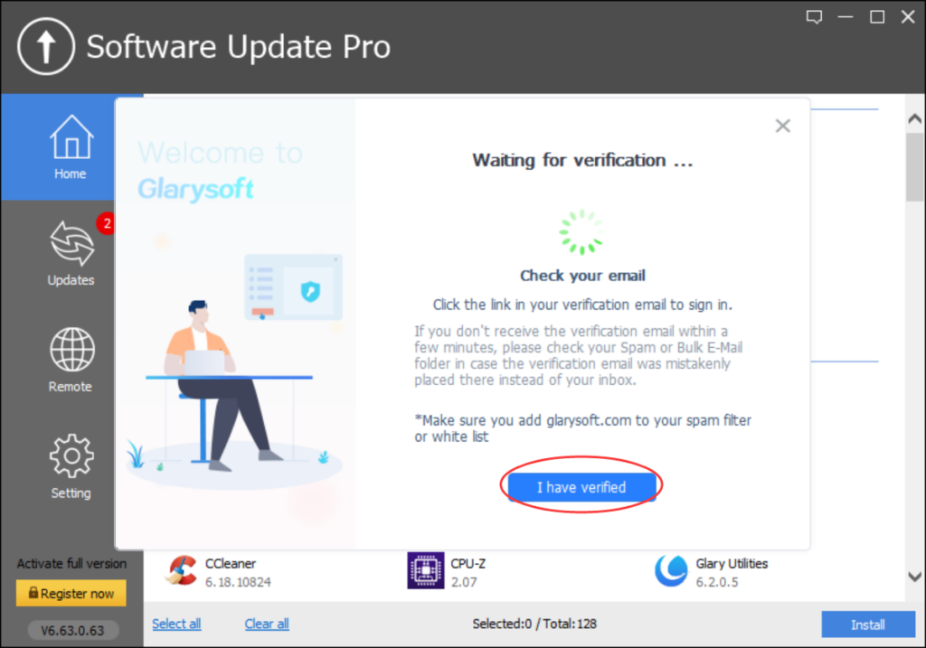 Allows you to enable or disable beta software scanning. Provides notifications of available software updates. Supported by a growing software library.